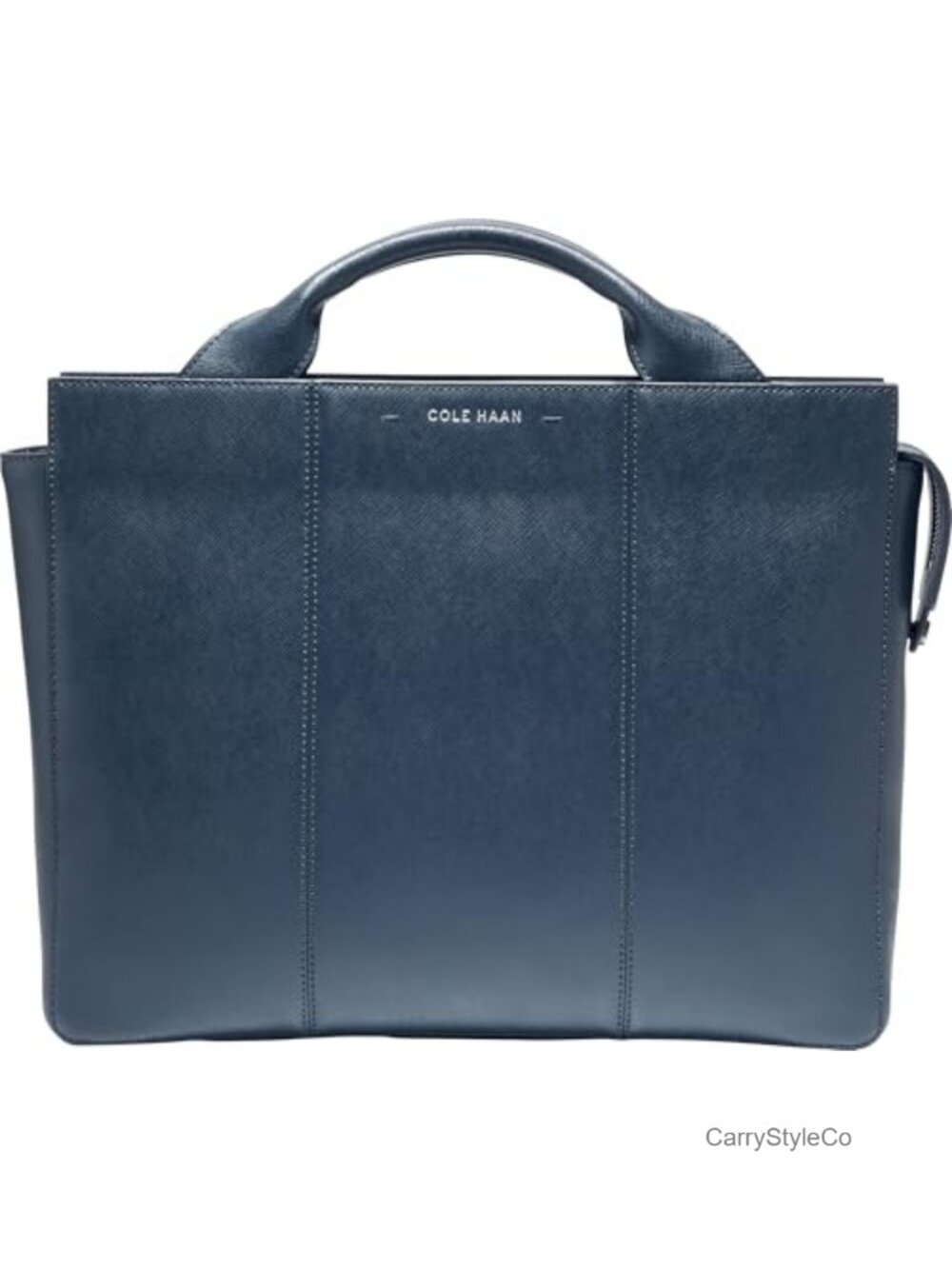 Saffiano Leather Briefcase Attache Laptop Bag Casual Work